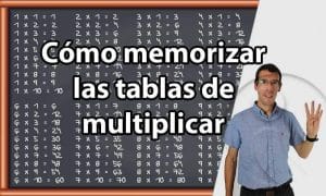 Escuela de la Memoria | Cómo memorizar las tablas de multiplicar