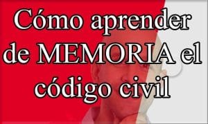 Escuela de la Memoria | Cómo aprender de memoria el código civil