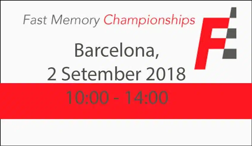 Escuela de la Memoria | Campeonato de Memoria Rápida Fast Memory Championships 2018