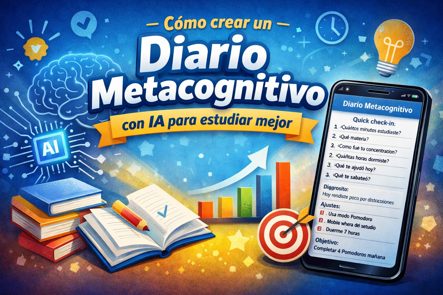 Escuela de la Memoria | Cómo crear un diario metacognitivo con IA para estudiar mejor